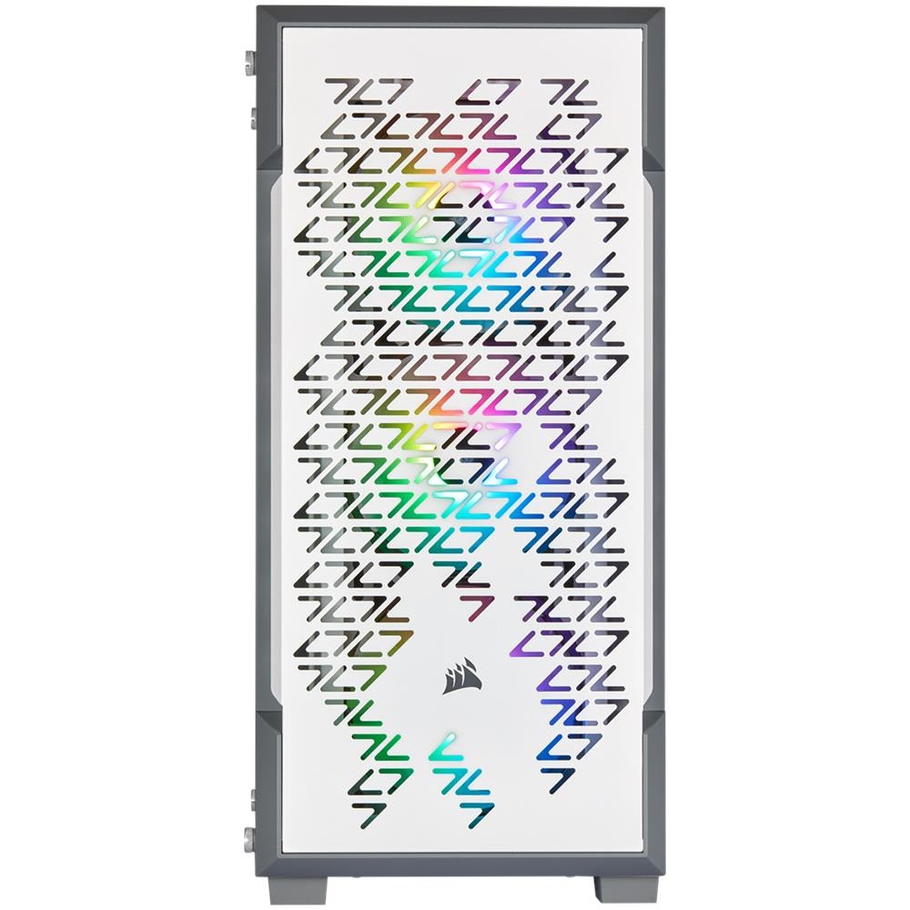 Case iCUE 220T RGB Airflow Middle Tower ATX / Micro-ATX / Mini-ITX 2 Porte USB 3.0 Colore Bianco (Finestrato)  - Foto 2