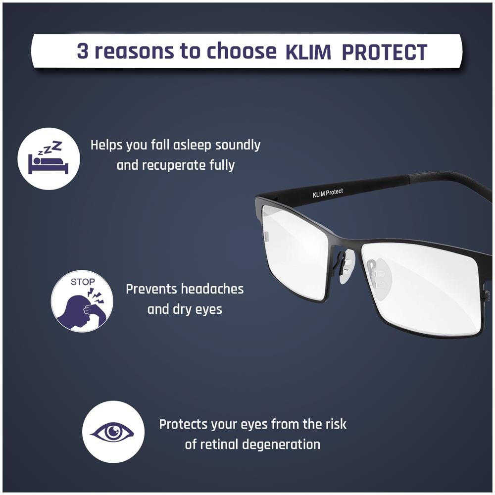 Protect - Occhiali Di Nuova Generazione - Proteggi I Tuoi Occhi Dagli Effetti Nocivi Della Luce Blu Degli Schermi - Anti Affaticamento Degli Occhi Anti Uv - Per Pc, Smartphone, Tv, Schermi Dei Tablet - Foto 7