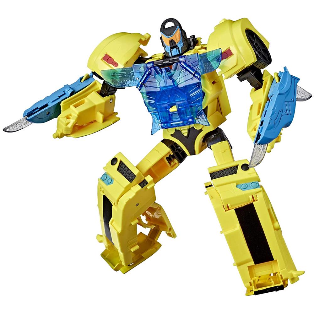 Playskool Heroes- Transformers-Battle Bumblebee Action Figure 25 cm, Rescue Bots Academy, E8381 - Foto 2