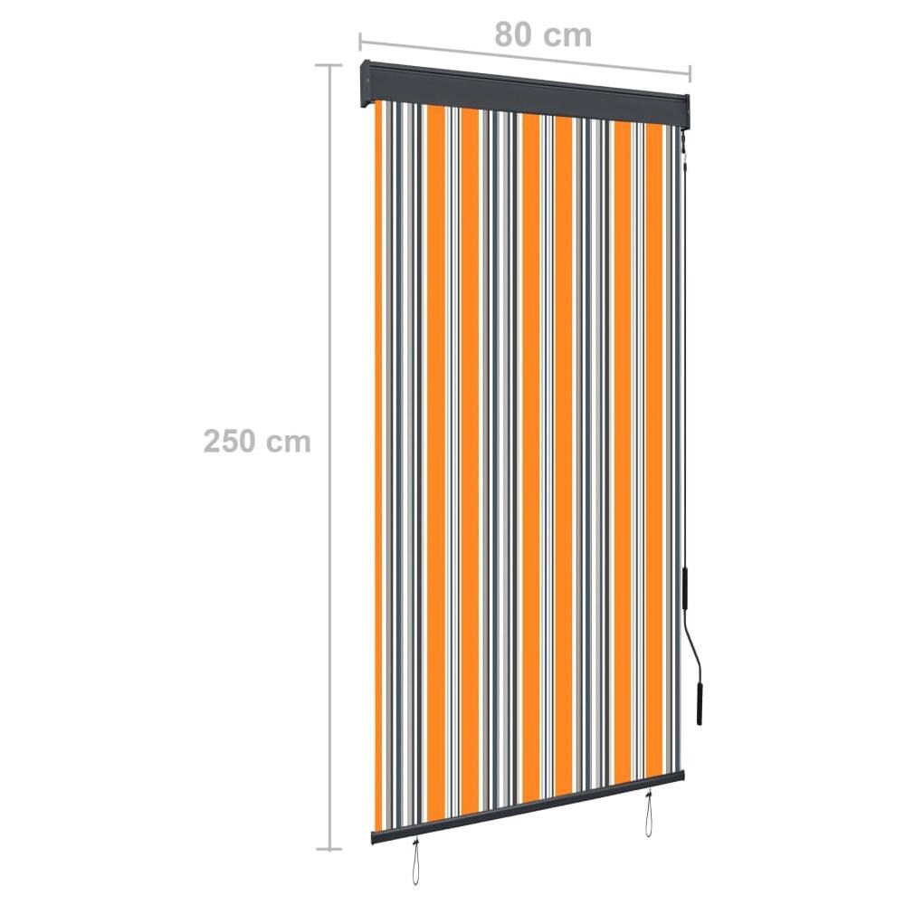 Tenda A Rullo Per Esterni 80x250 Cm Giallo E Blu - Foto 8