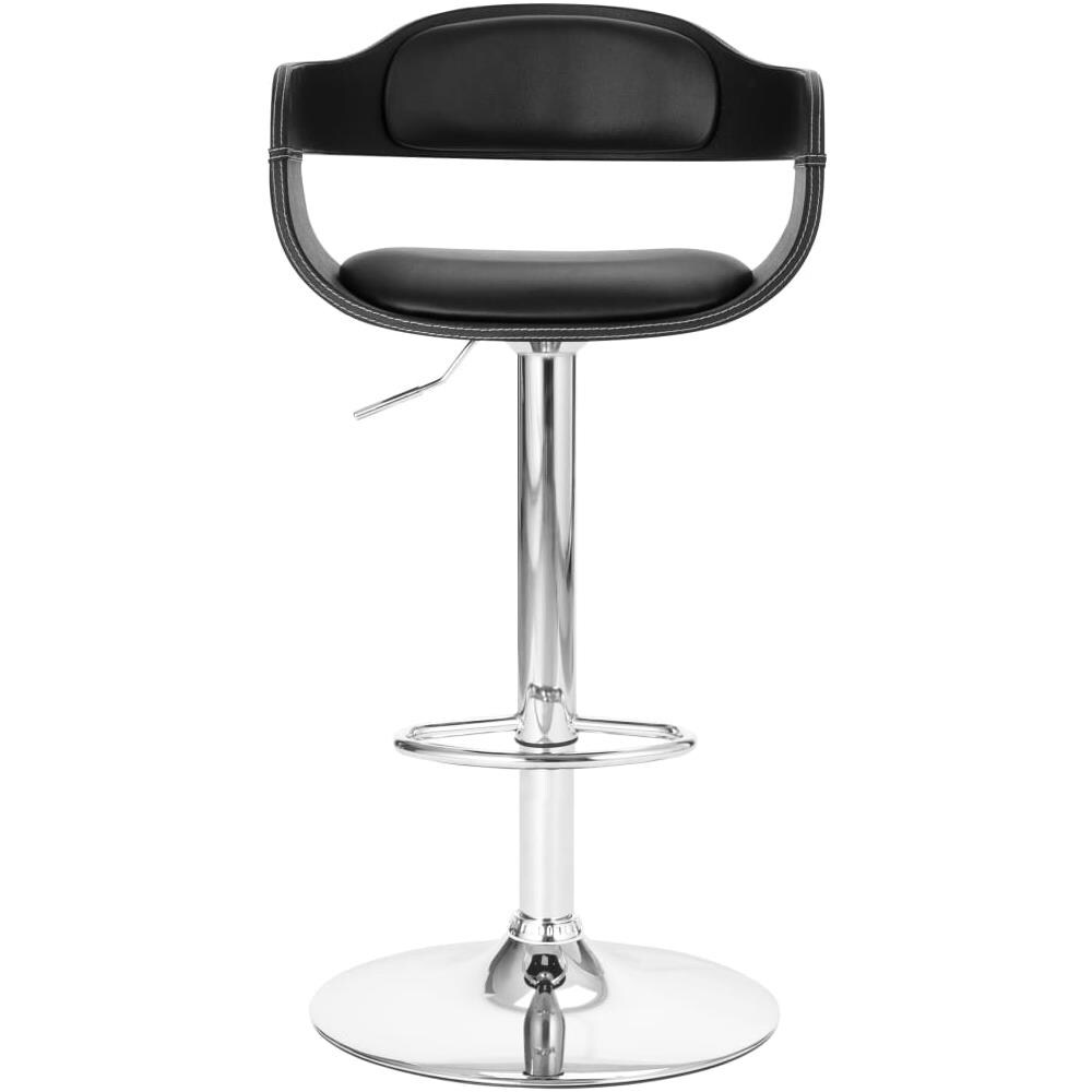 Sedia Da Bar Nera In Similpelle - Foto 2