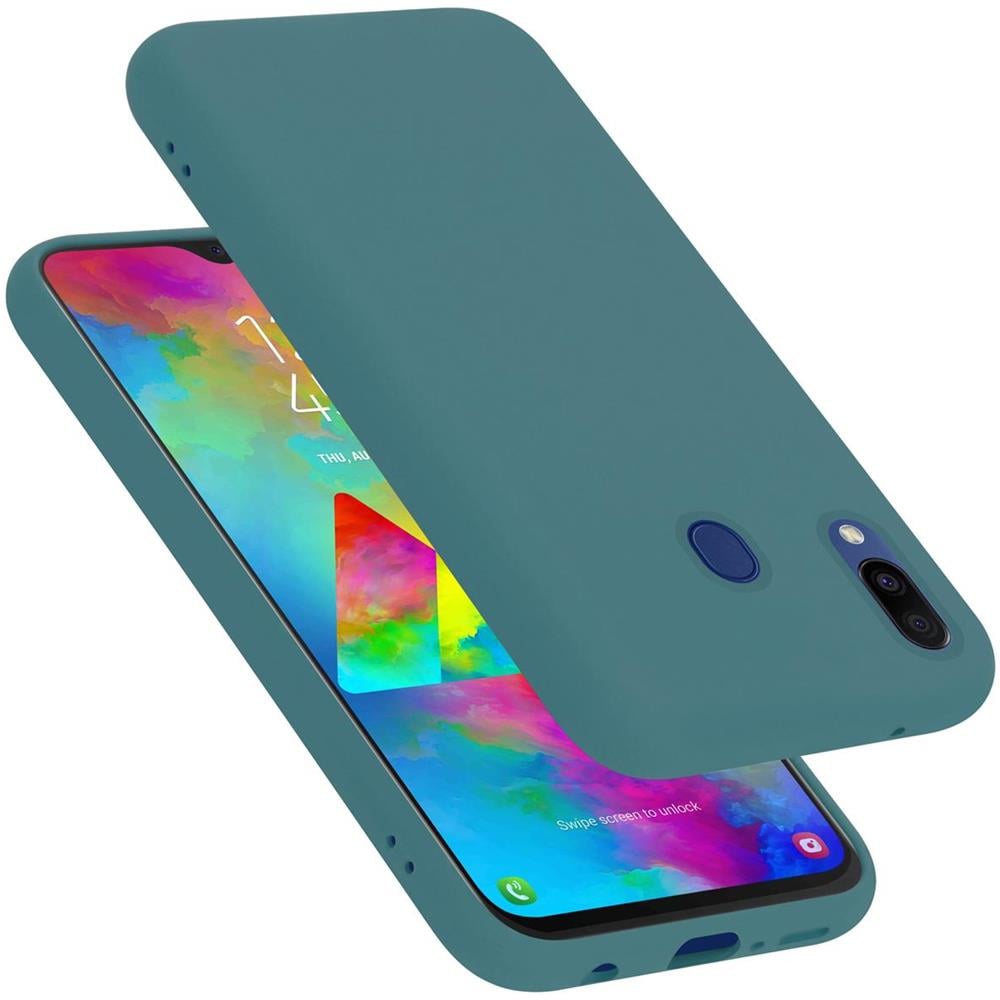 Custodia Compatibile Con Samsung Galaxy M20 In Liquid Verde - Coperchio Protettivo In Silicone Tpu Flessibile - Foto 1