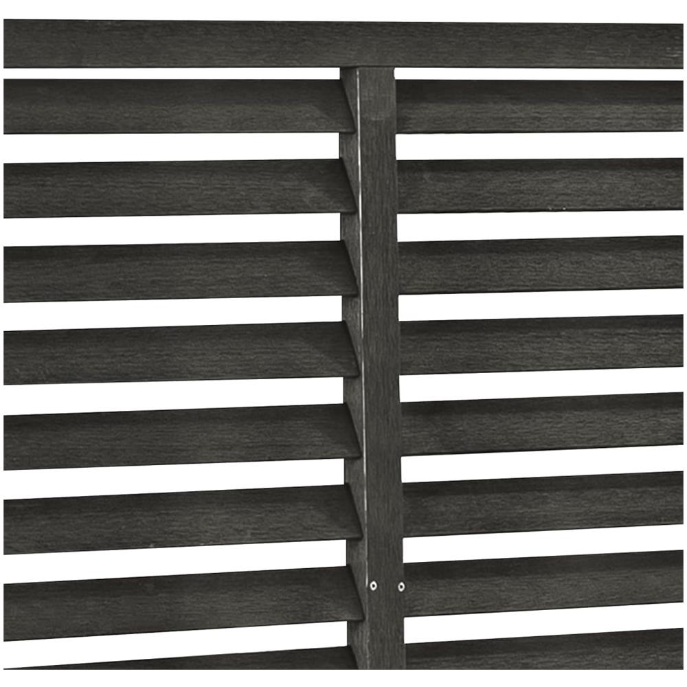 Recinzione a Persiana in WPC 180x180 cm Grigio Scuro - Foto 4