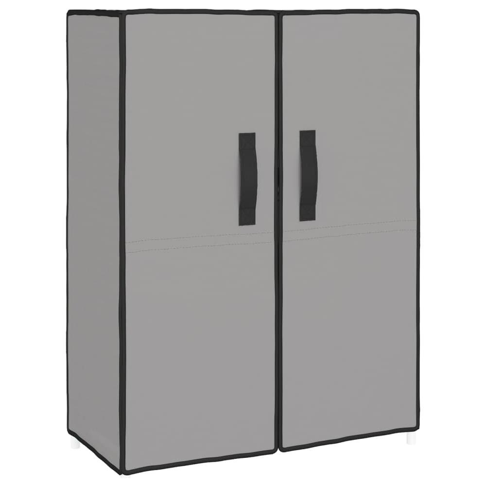 Scarpiera Grigia 60x28x90 Cm Tessuto - Foto 2