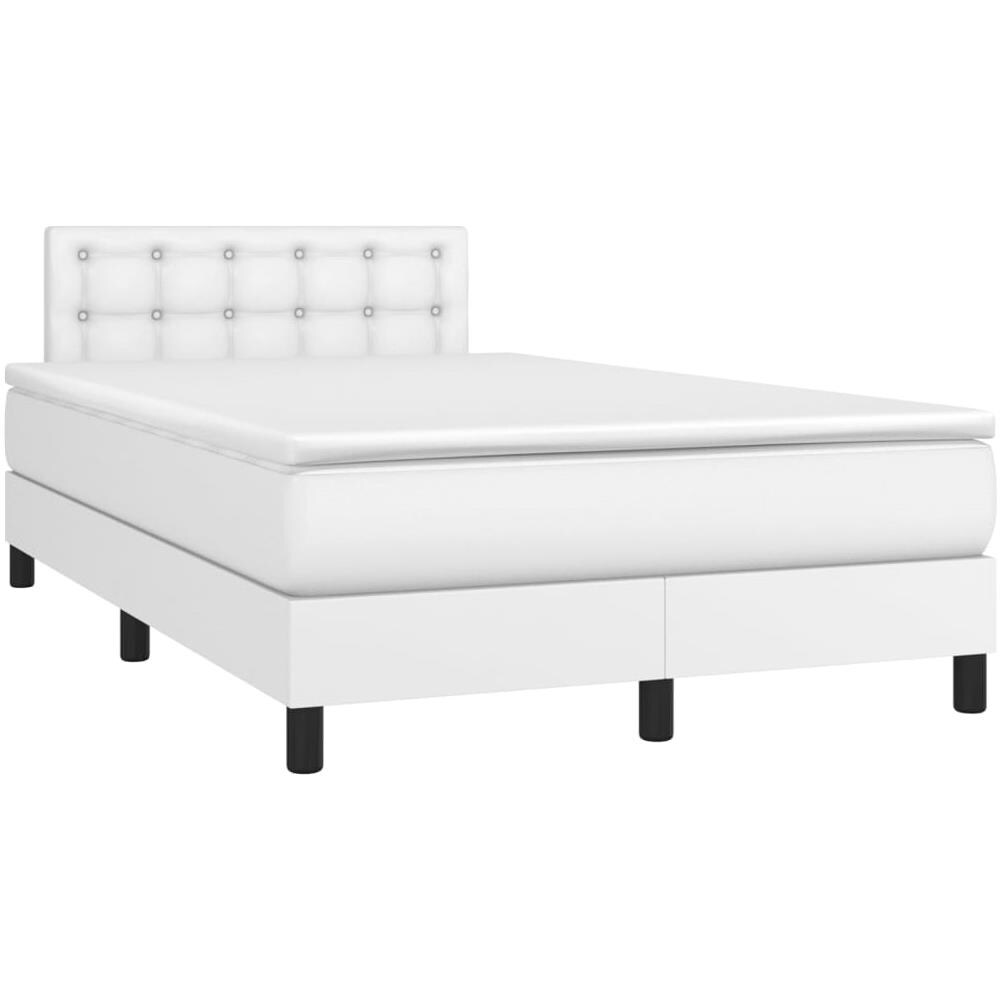 Giroletto Molle Con Materasso E Led Bianco 120x200cm Similpelle - Foto 3