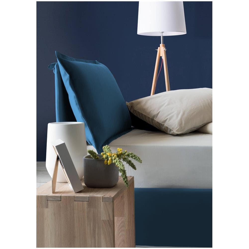 Letto Piazza E Mezza Desirée, Letto Contenitore Con Rivestimento In Tessuto, 100% Made In Italy, Apertura Frontale, Con Materasso Cm 120x190 Incluso, Blu - Foto 3