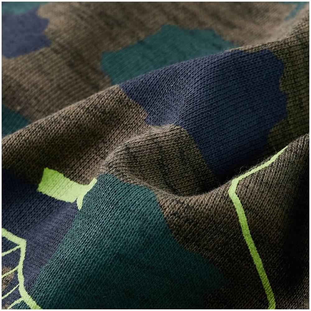 Felpa Da Bambino Stampa Placche Cachi Scuro Mélange 140 - Foto 7