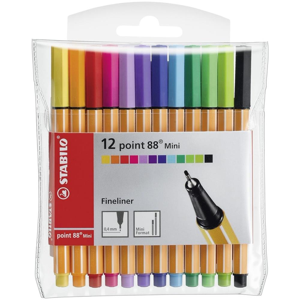 point 88 Mini - Fineliner - Astuccio da 12 - Colori assortiti - Foto 1