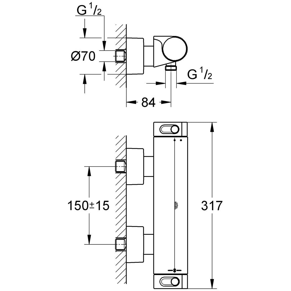 Miscelatore Termostatico Grohtherm 2000 Per Doccia - Foto 1