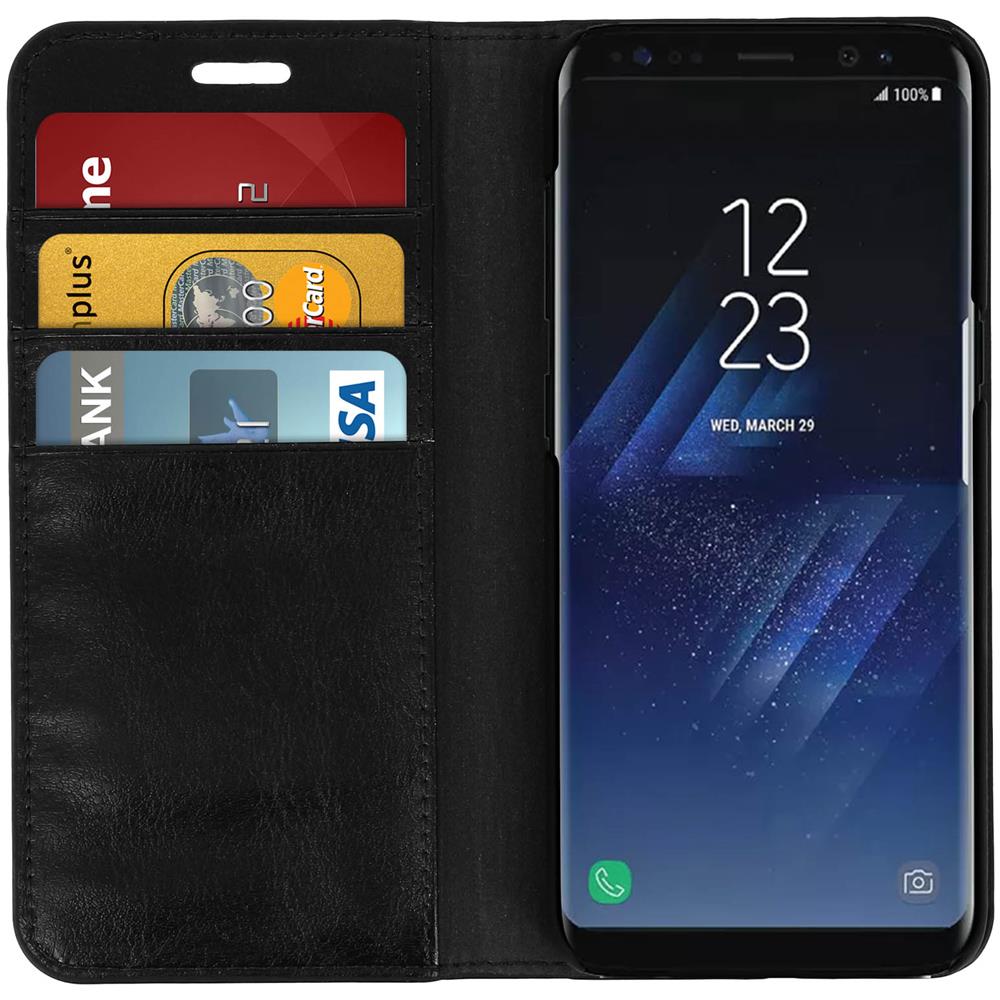 Custodia Portafoglio In Pelle Serie First Class Samsung Galaxy S8 - Nera - Foto 10