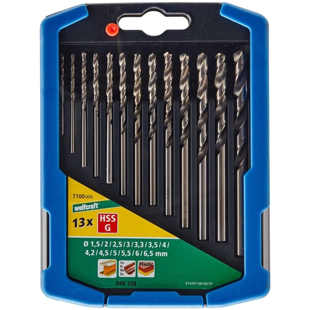 Set di Punte da Trapano 13 pz HSS 1,5-6,5 mm 7100000 - Foto 1