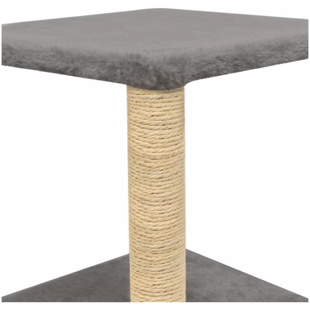 Albero Per Gatti Con Tiragraffi In Sisal 55 Cm Grigio - Foto 6