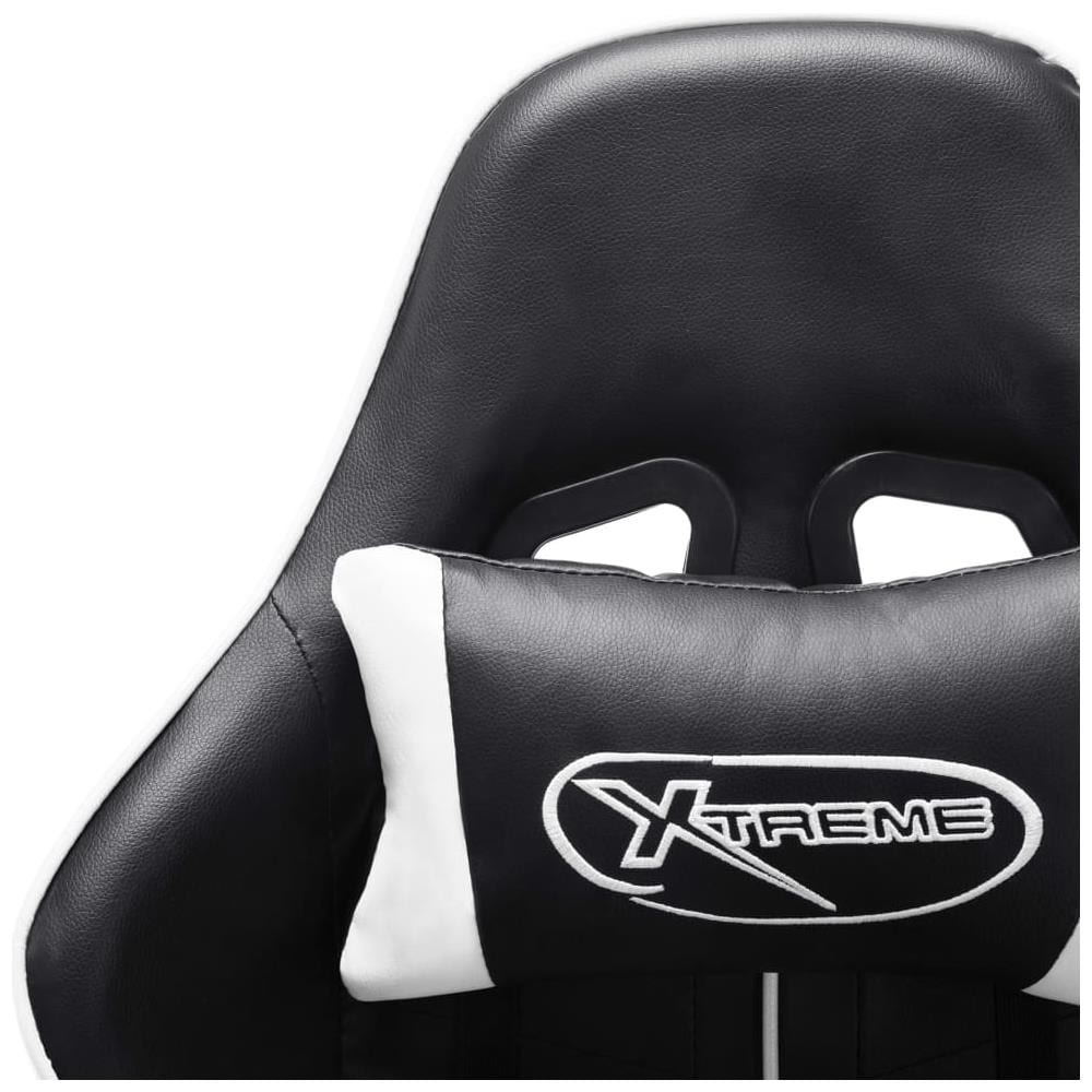 Sedia da Gaming Nera e Bianca in Similpelle - Foto 2