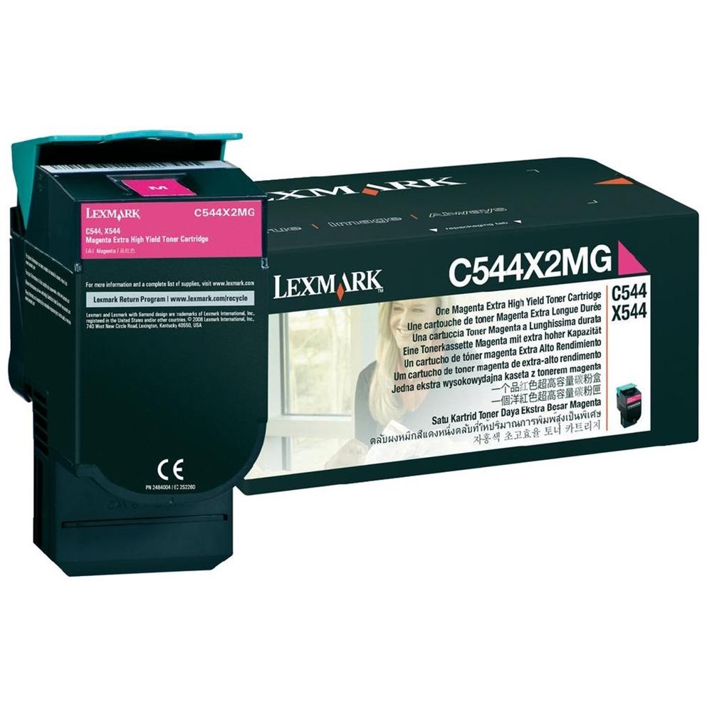 C544X2MG Toner Originale Magenta per X544N Capacità 4000 Pagine - Foto 2