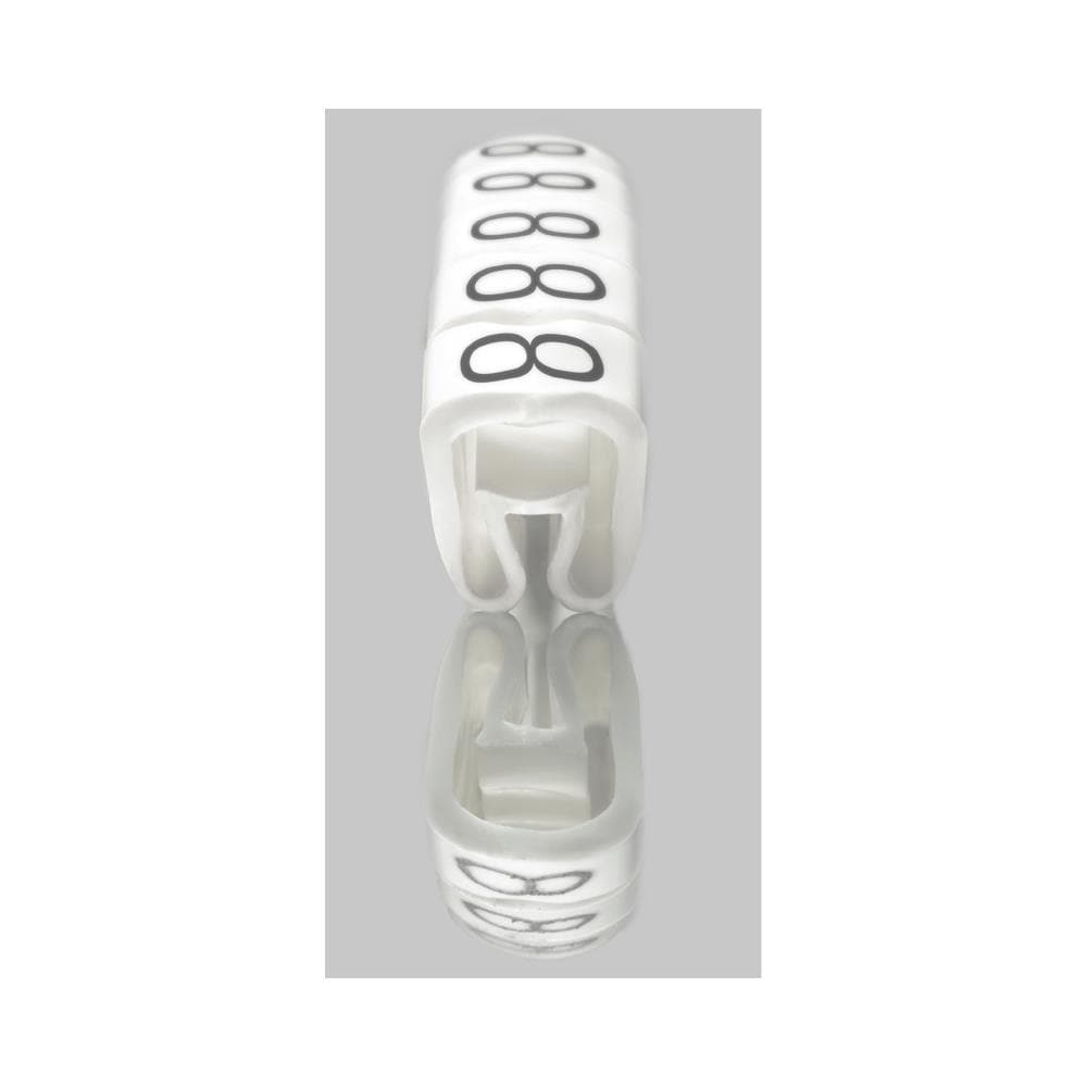Segnacavi Elettrici 1-5 mm Colore Bianco 500 Pz - Foto 2