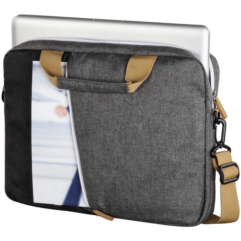 Florenz 13.3" Borsa da corriere Nero, Grigio - Foto 2
