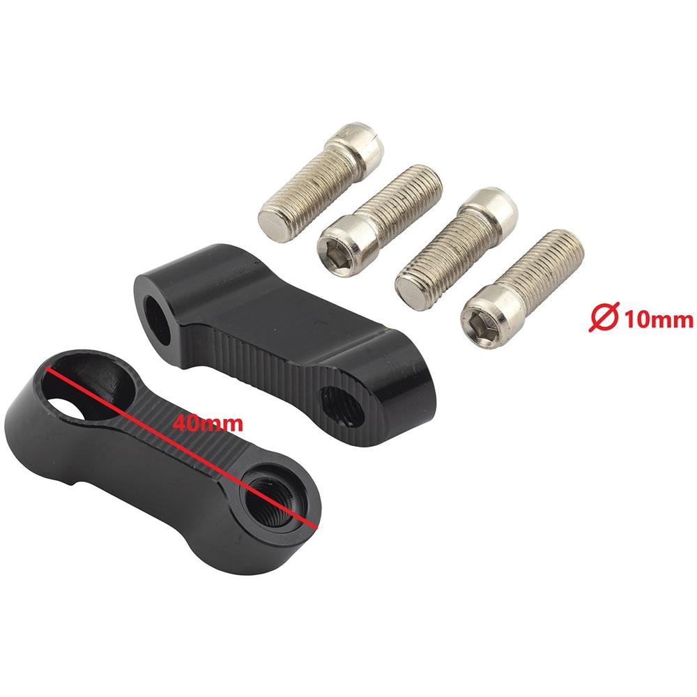 Estensione Universale Specchietti Retrovisori M10 Prolunga Supporto Moto Scooter - Foto 2