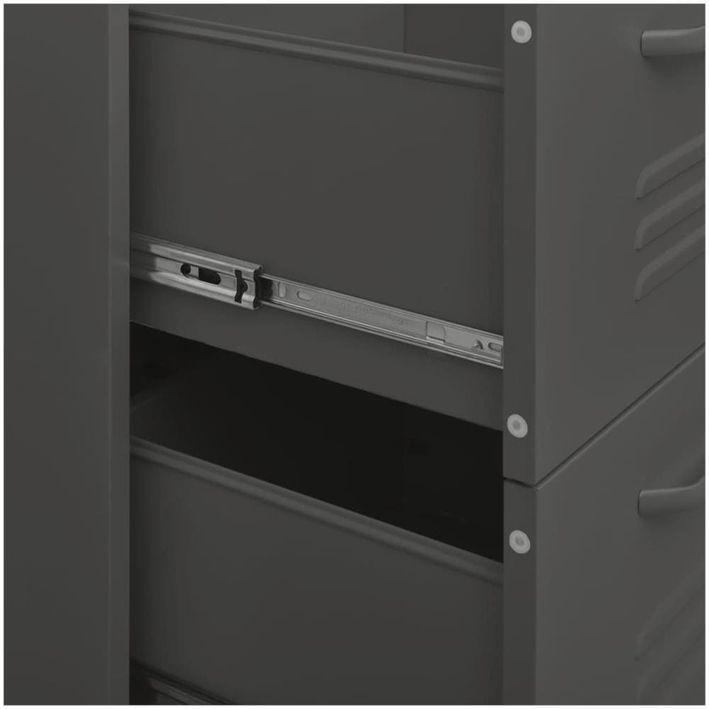 Cassettiera Antracite 80x35x101,5 Cm In Acciaio - Foto 3