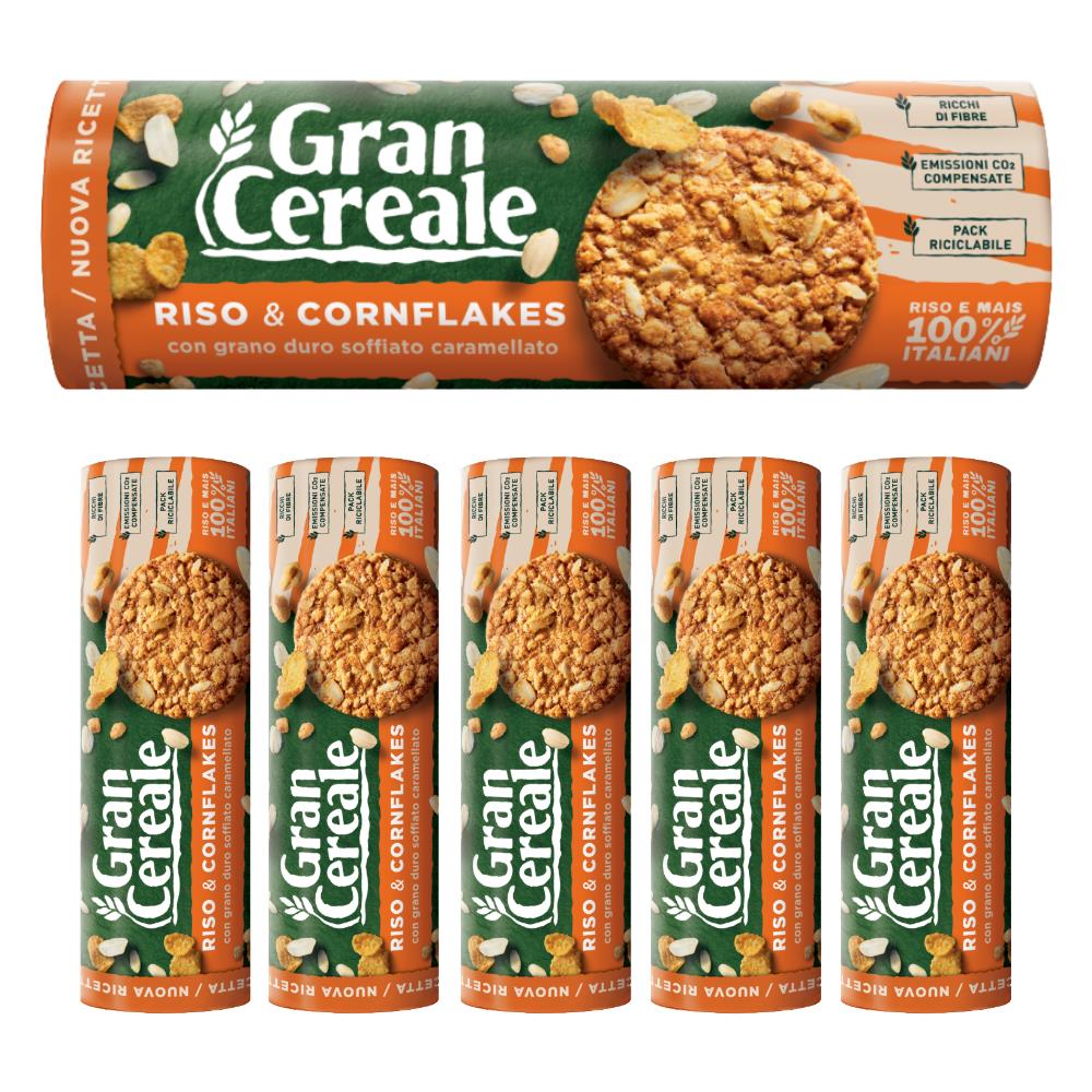Gran Cereale Biscotto Croccante Con Riso E Cornflakes 6 Confezioni Da 230 Grammi - Foto 1