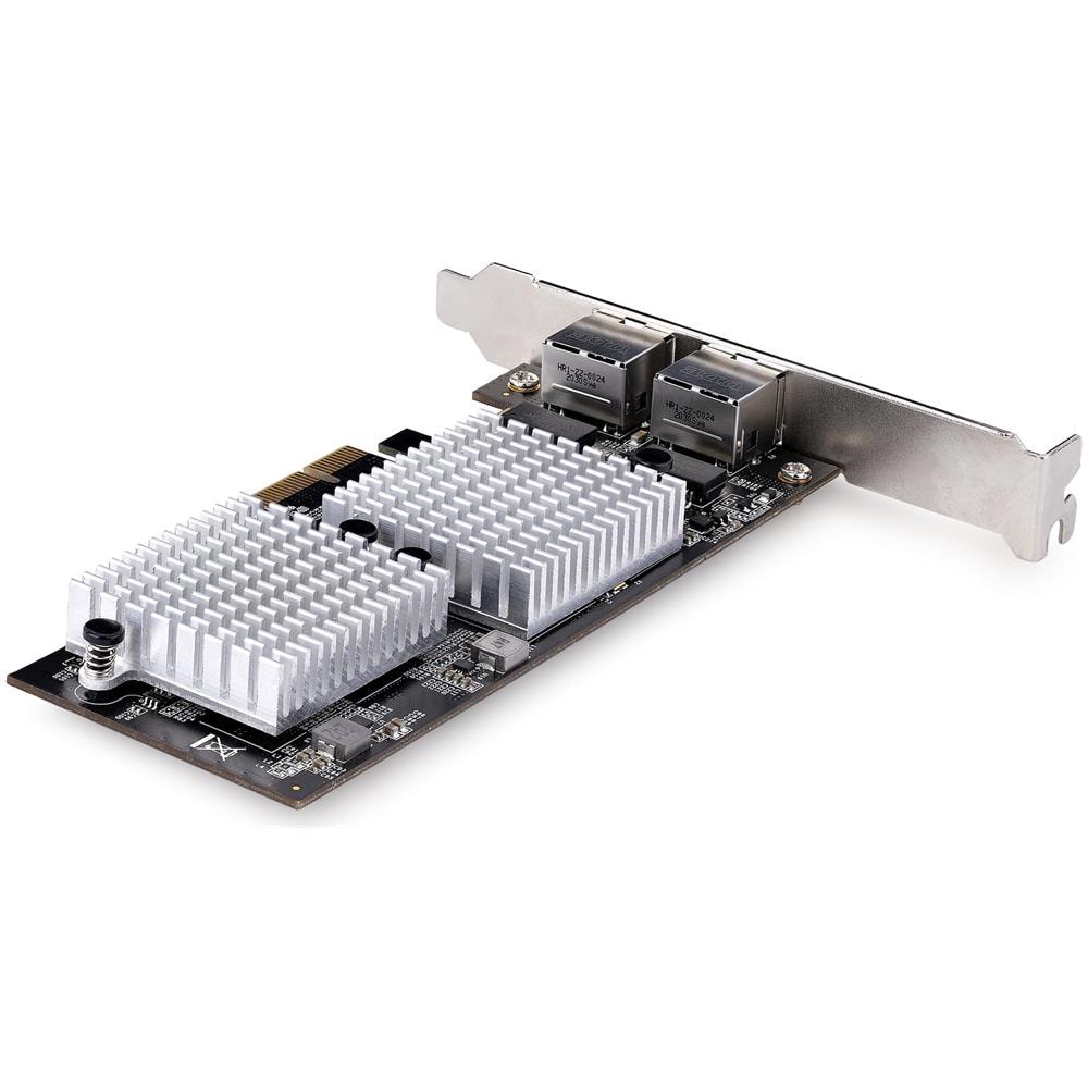 Scheda di Rete PCIe 10GbE a 2 Porte - Scheda di Espansione Ethernet Gigabit per PC /Server, Adattatore di Rete PCI Express Six-Speed con Jumbo Frame, Scheda di Interfaccia LAN /NIC 10GBASE-T e NBASE-T - Foto 2