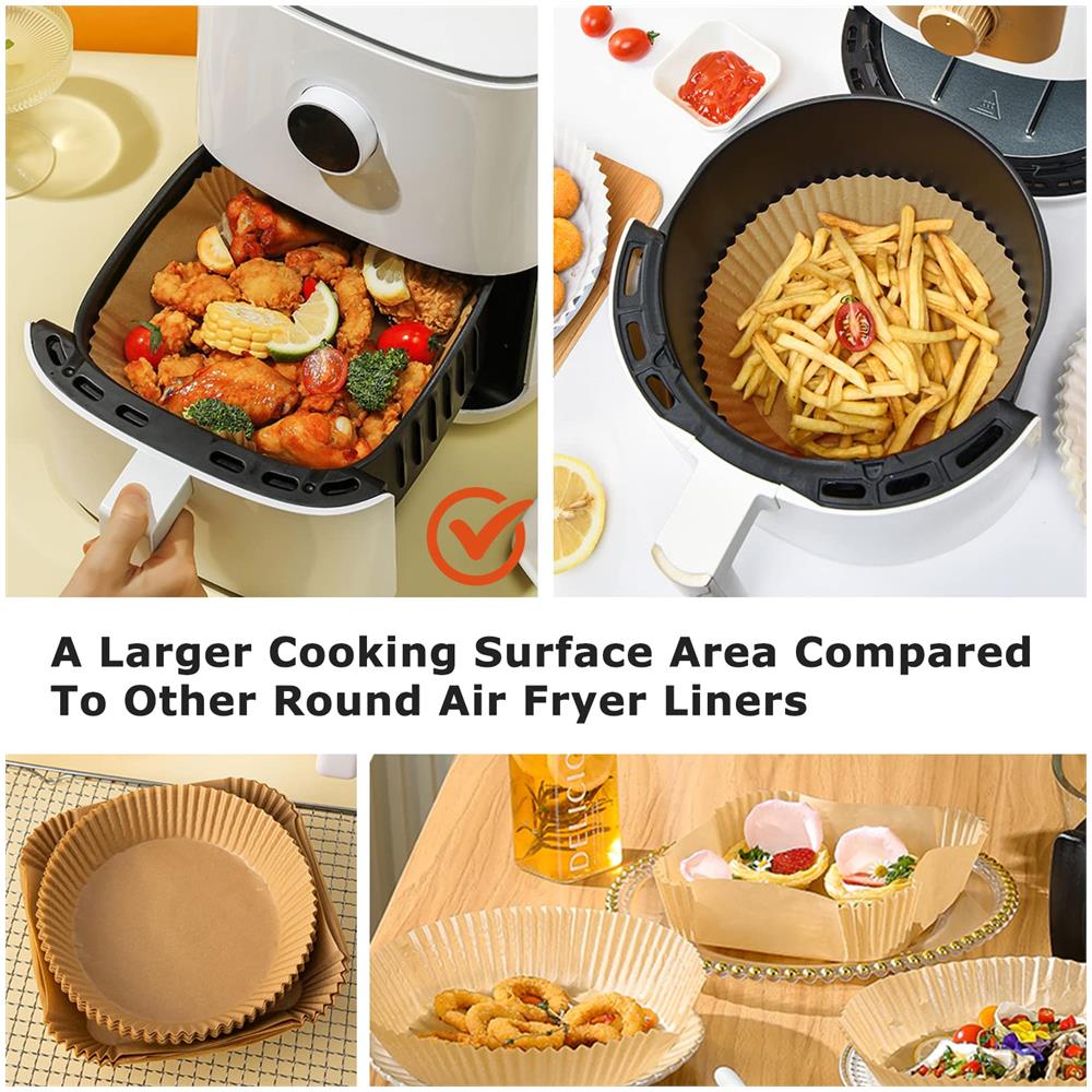 Carta Usa E Getta Per Friggitrice Ad Aria, Confezione Da 50 Nature 20 Cm - Foto 8