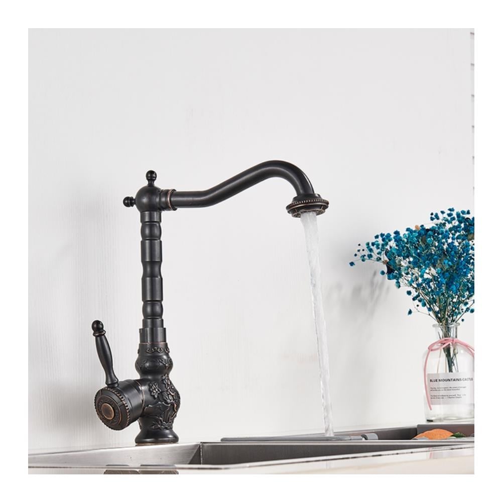 Rubinetto per lavabo da bagno, Blackswan, tipo M37.1, modello nero anticato, misura 28,7 cm - Foto 2