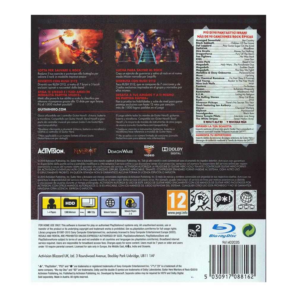 PS3 - Guitar Hero 6 Warriors of Rock (Solo Gioco)  - Foto 2