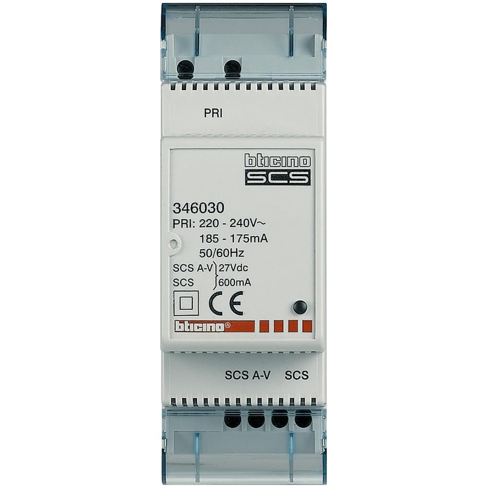 Minialimentatore 2 Din Con Adattatore Video Integrato Per La Realizzazione Di Piccoli Impianti 2 Fili (intercom) . - Foto 4