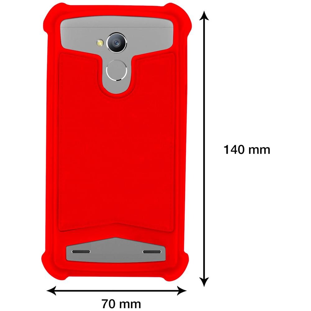 Cover Bumper Universale Smartphone Da 4.3 A 4.7 Pollici In Silicone Gel Rosso - Foto 10