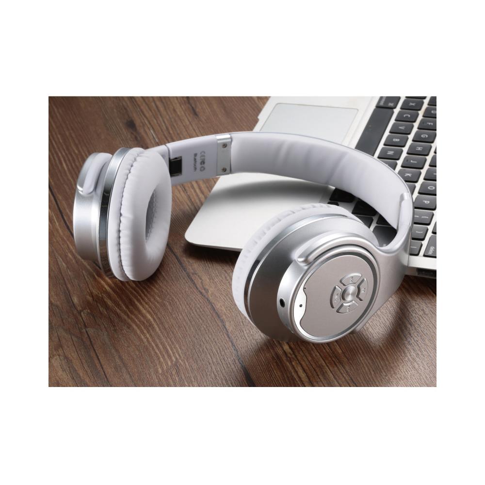 Everywhere Cuffia Stereo e Speaker 2 in 1 Padiglione Auricolare Bluetooth con Microfono Integrato - Argento - Foto 3
