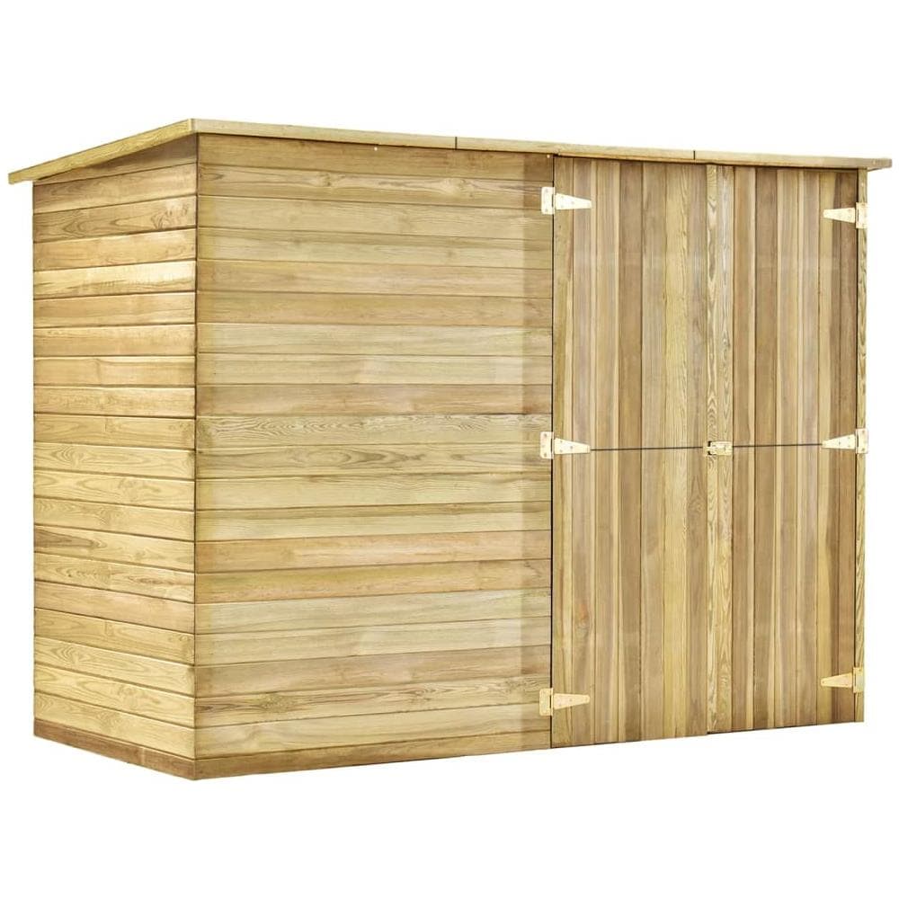 Ripostiglio Da Giardino 232x110x170 Cm In Legno Di Pino Impregnato - Foto 1
