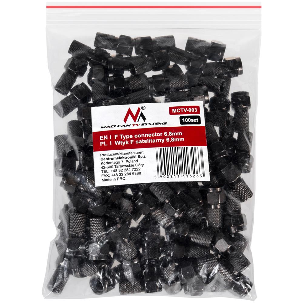 Plug Fsat Tv Satellitare In Metallo Cavo Da 6.8mm - Foto 2