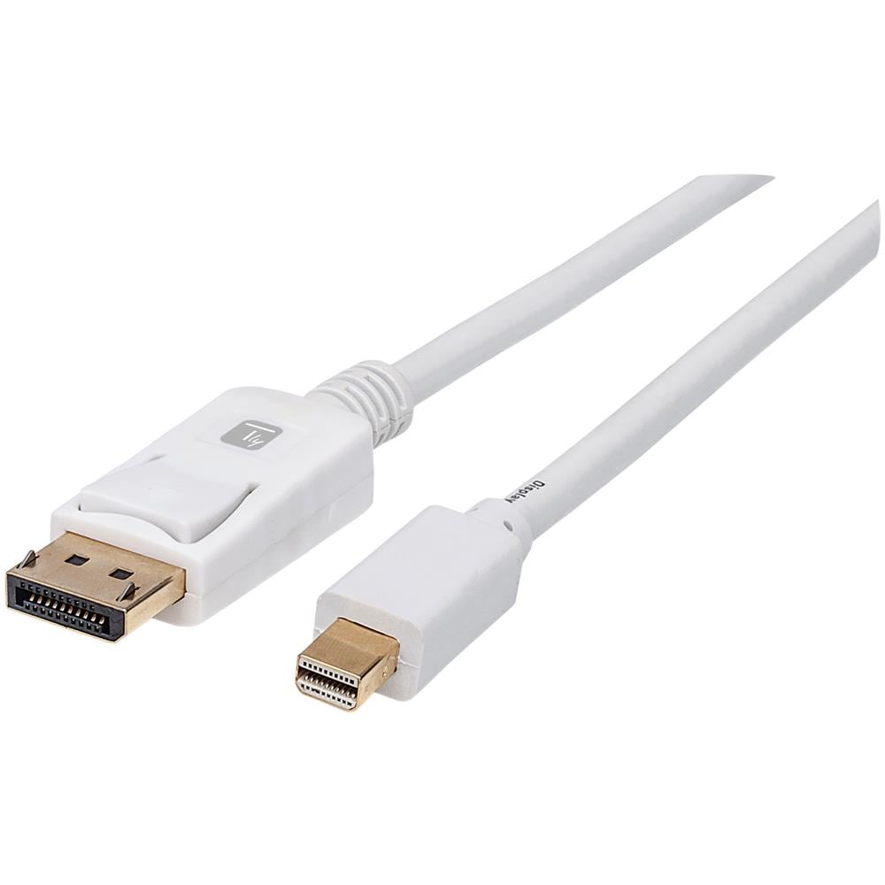 Cavo Mini Displayport Maschio A Displayport Maschio 4k 60hz 1m Bianco - Foto 1