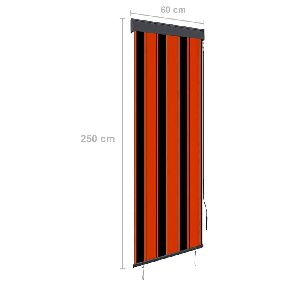 Tenda A Rullo Per Esterni 60x250 Cm Arancione E Marrone - Foto 8