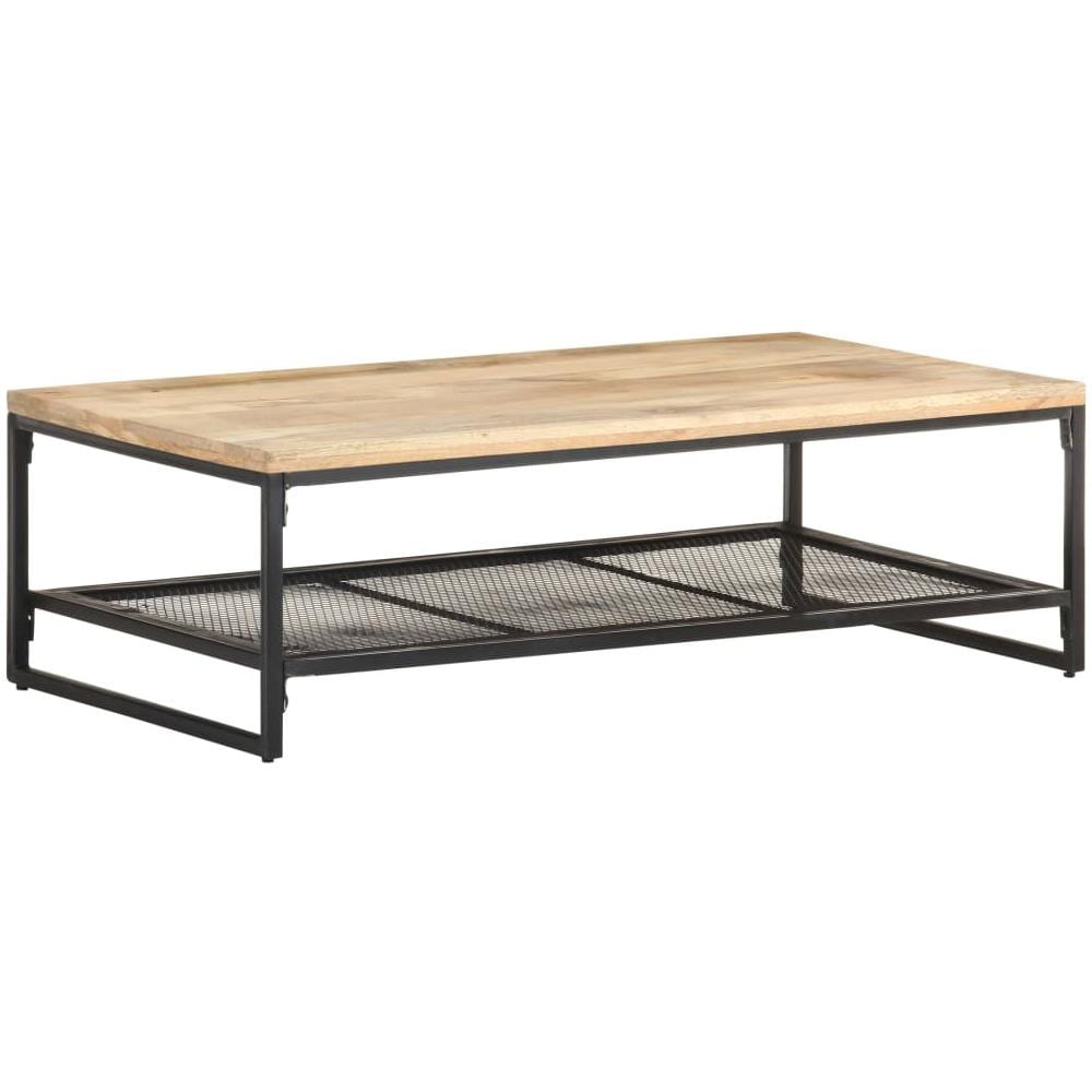 Tavolino Da Caff 110x60x35 Cm In Legno Massello Di Mango - Foto 1