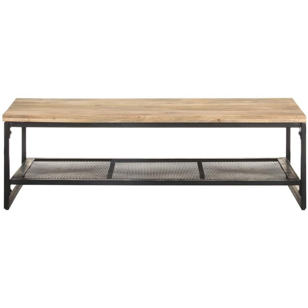 Tavolino Da Caff 110x60x35 Cm In Legno Massello Di Mango - Foto 2