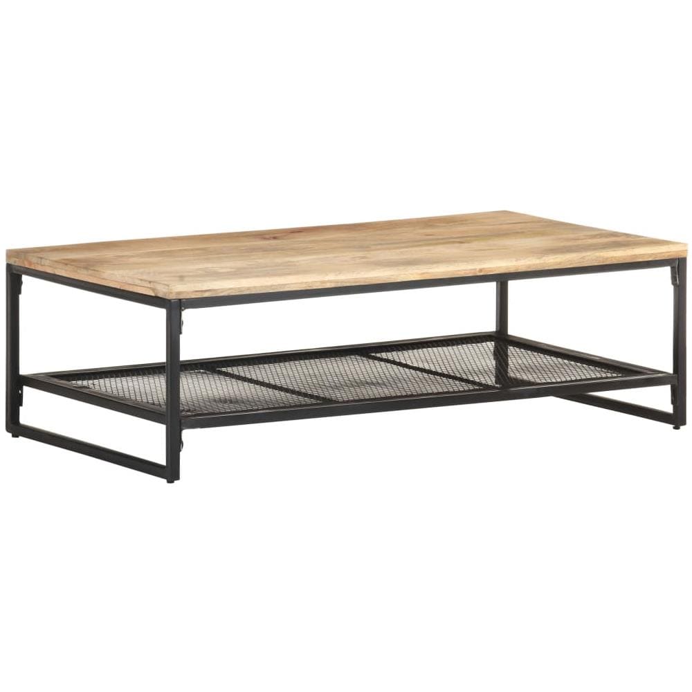 Tavolino Da Caff 110x60x35 Cm In Legno Massello Di Mango - Foto 9