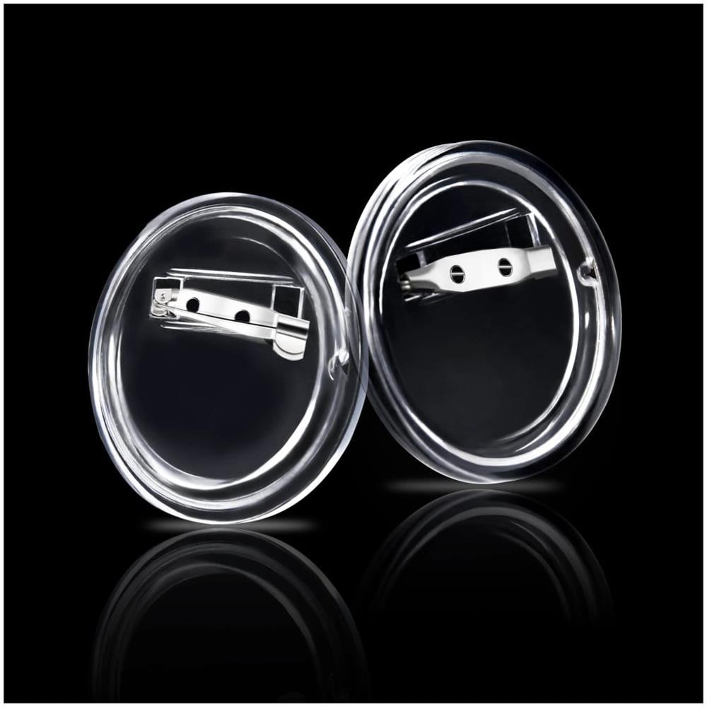 Bottoni per Badge con Spilla 100 Set in Acrilico 44 mm - Foto 7