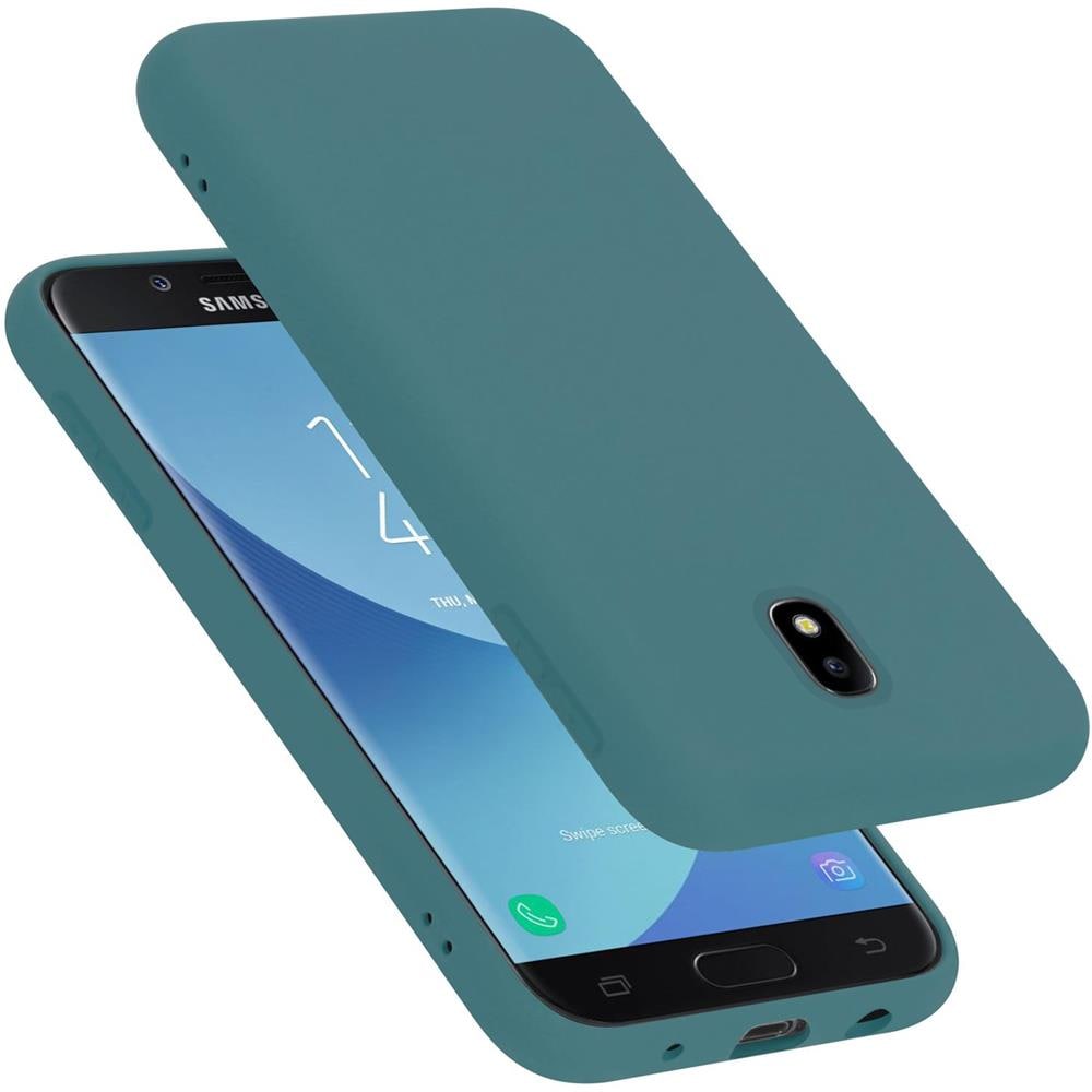 Custodia Compatibile Con Samsung Galaxy J7 2017 / J7 Pro In Liquid Verde - Coperchio Protettivo In Silicone Tpu Flessibile - Foto 1