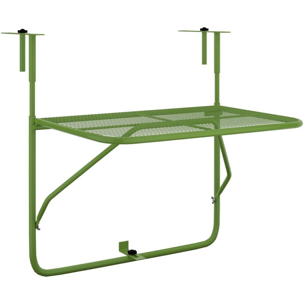 Tavolo Da Balcone Verde 60x40 Cm In Acciaio - Foto 2