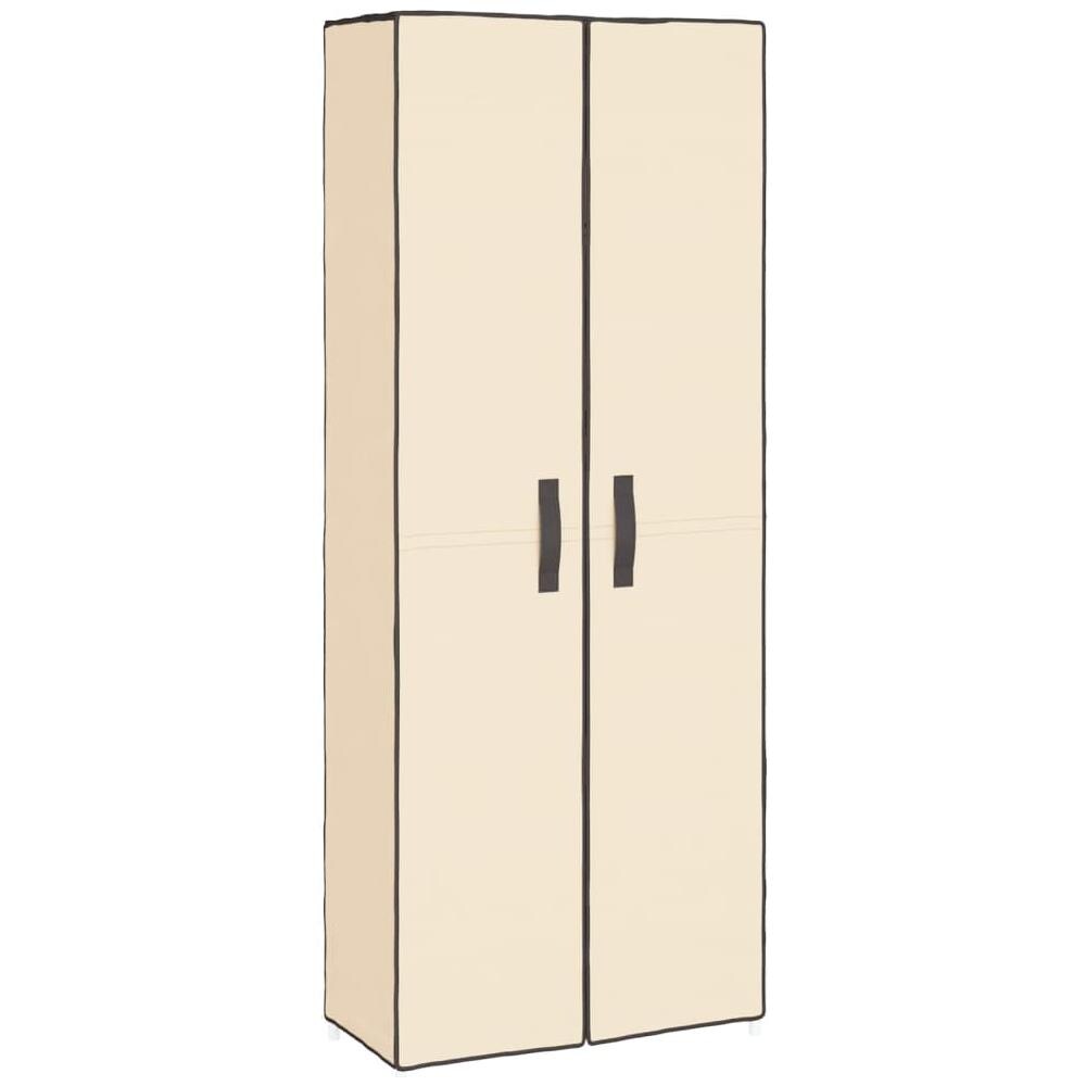 Scarpiera Crema 60x30x166 Cm Tessuto - Foto 2