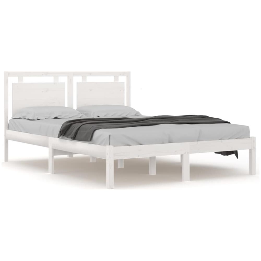 Giroletto Bianco In Legno Massello 200x200 Cm - Foto 2