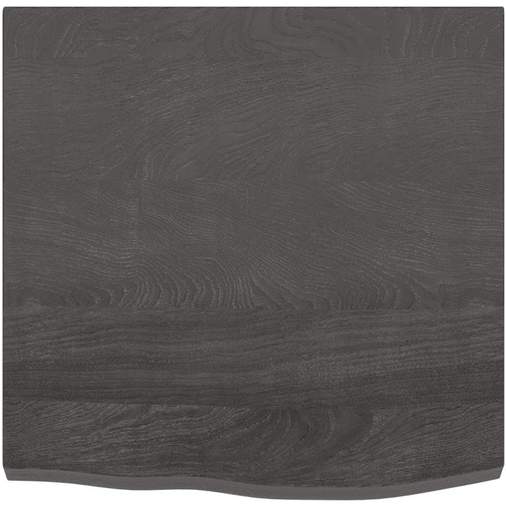 Piano Tavolo Marrone 60x60x (2-4) cm Rovere Massello Trattato - Foto 4