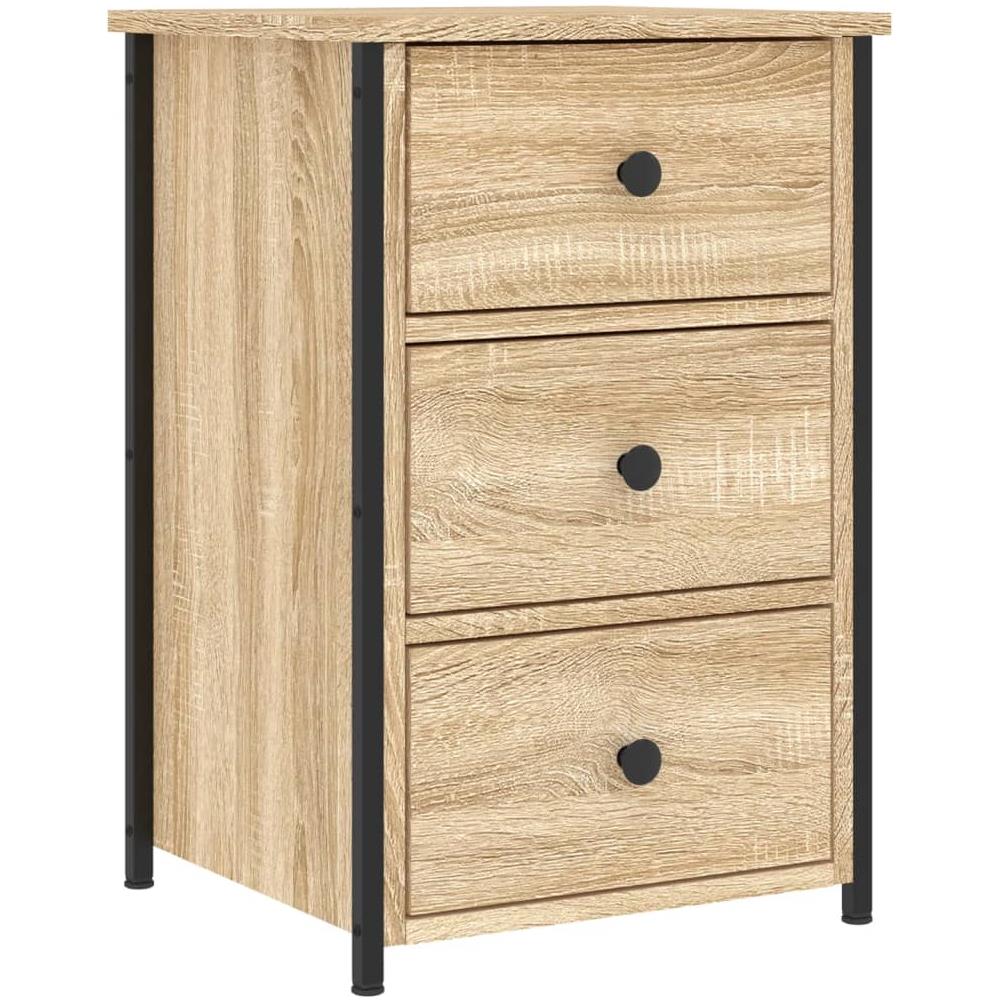 Comodino Rovere Sonoma 40x36x60 Cm In Legno Multistrato - Foto 2