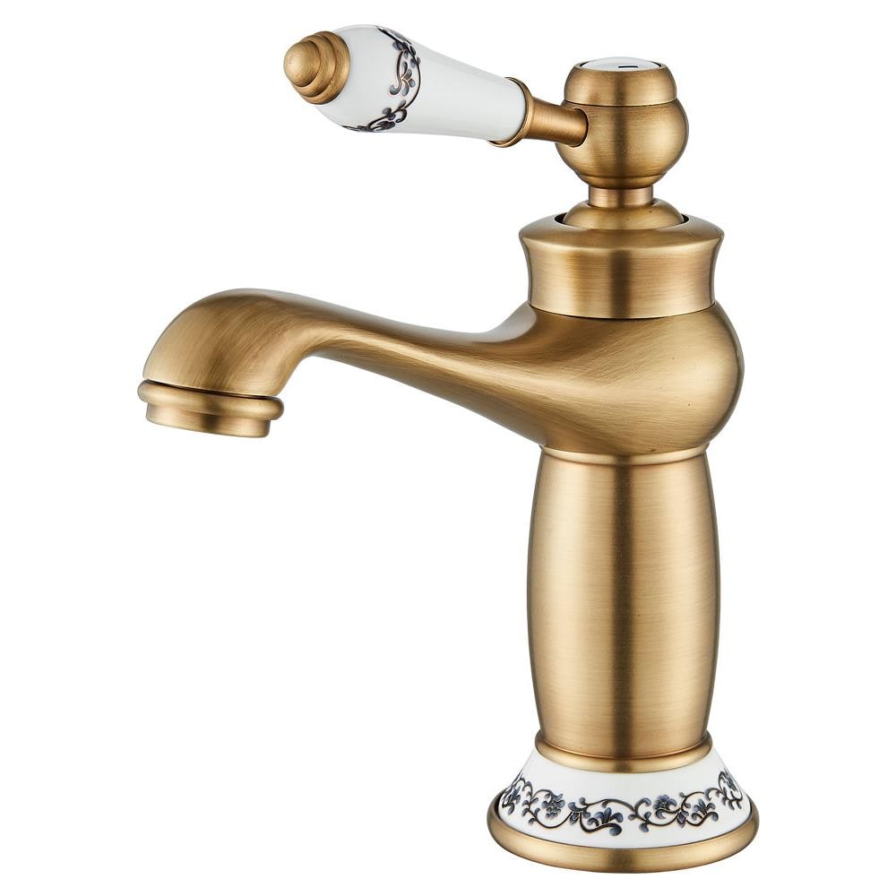 Rubinetto per lavabo da bagno, Blackswan, tipo M366, modello bronzo antico, misura 19,5 cm - Foto 1