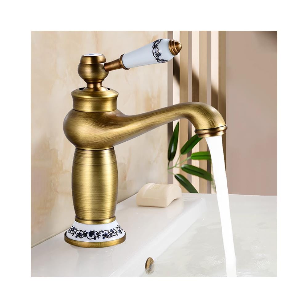 Rubinetto per lavabo da bagno, Blackswan, tipo M366, modello bronzo antico, misura 19,5 cm - Foto 2
