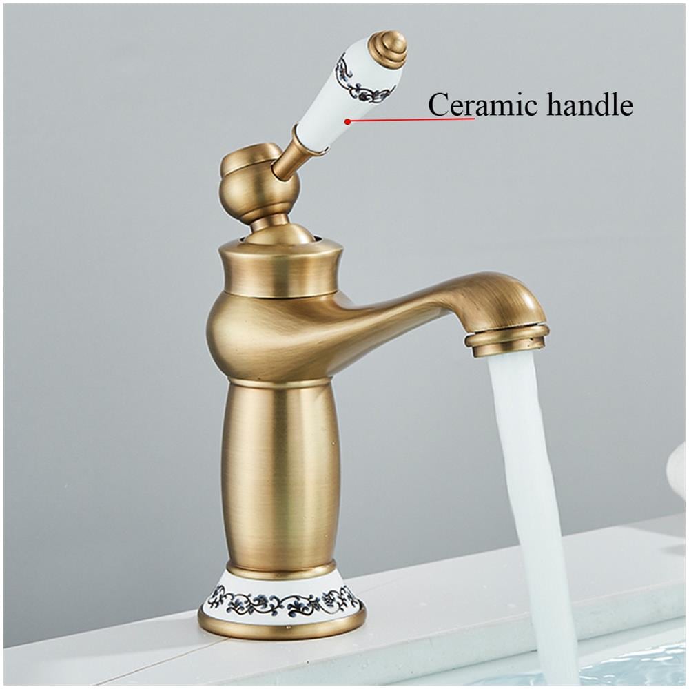 Rubinetto per lavabo da bagno, Blackswan, tipo M366, modello bronzo antico, misura 19,5 cm - Foto 4