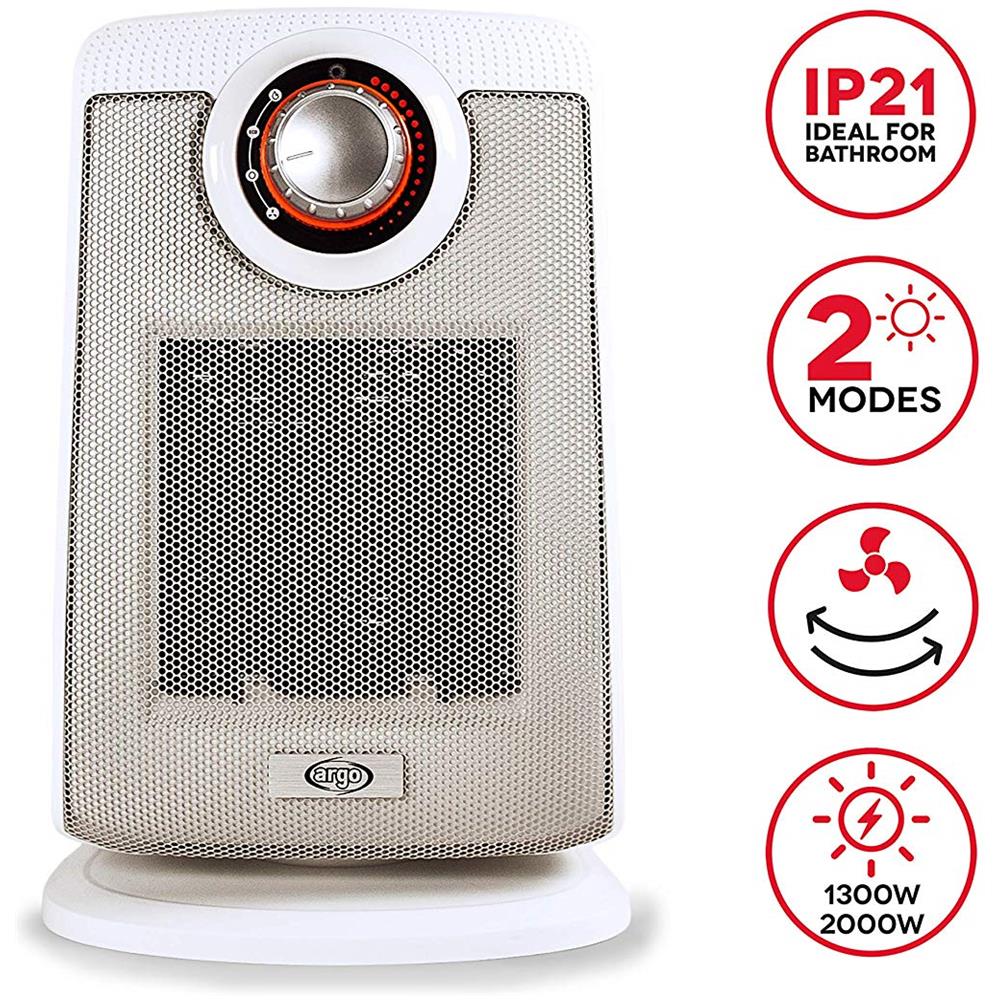 Beat Ice Termoventilatore Ceramico con Base Oscillante Potenza 2000 Watt - Foto 2