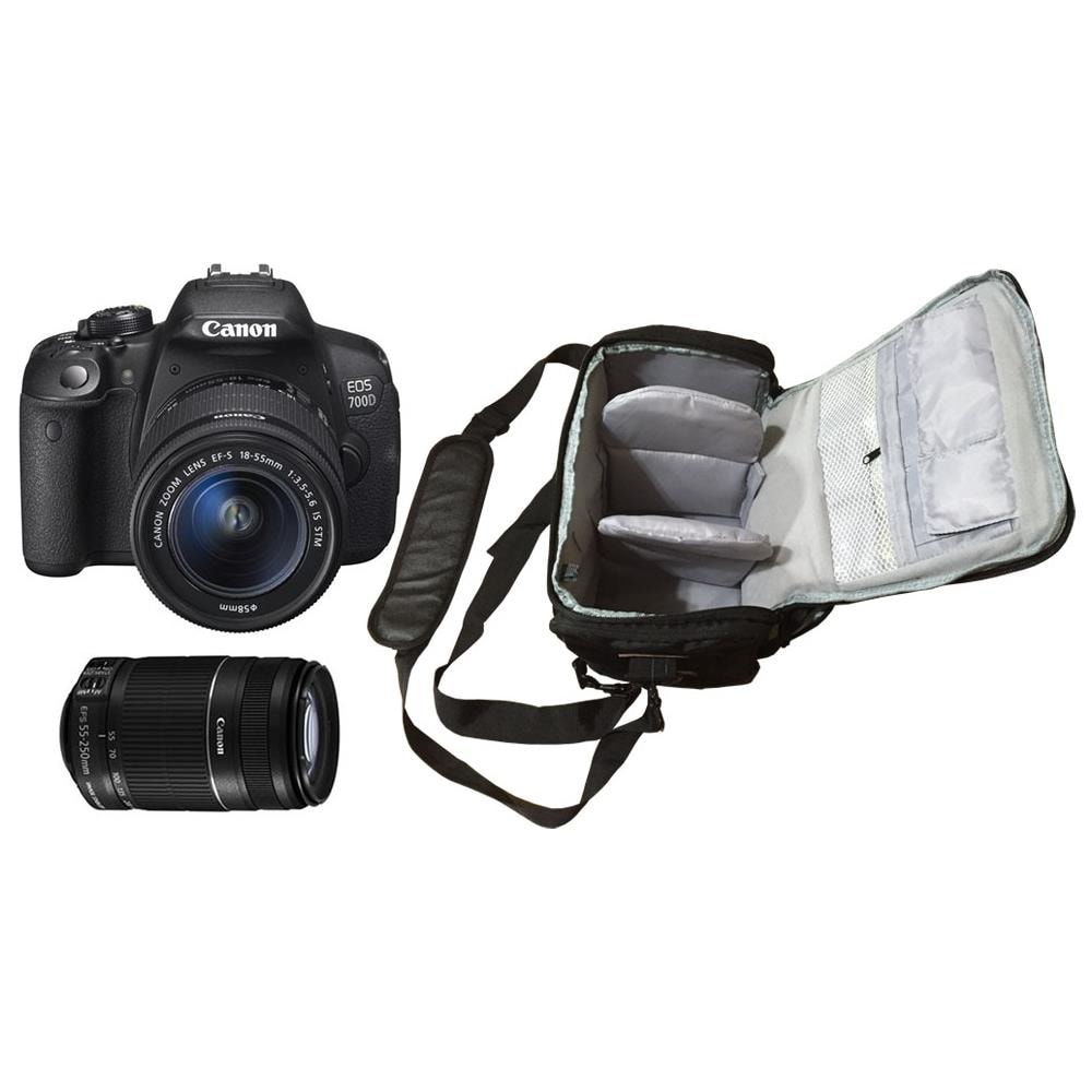 Eos 700d + Ef-s 18-55mm Stm + Ef-s 55-250mm Stm - Foto 1