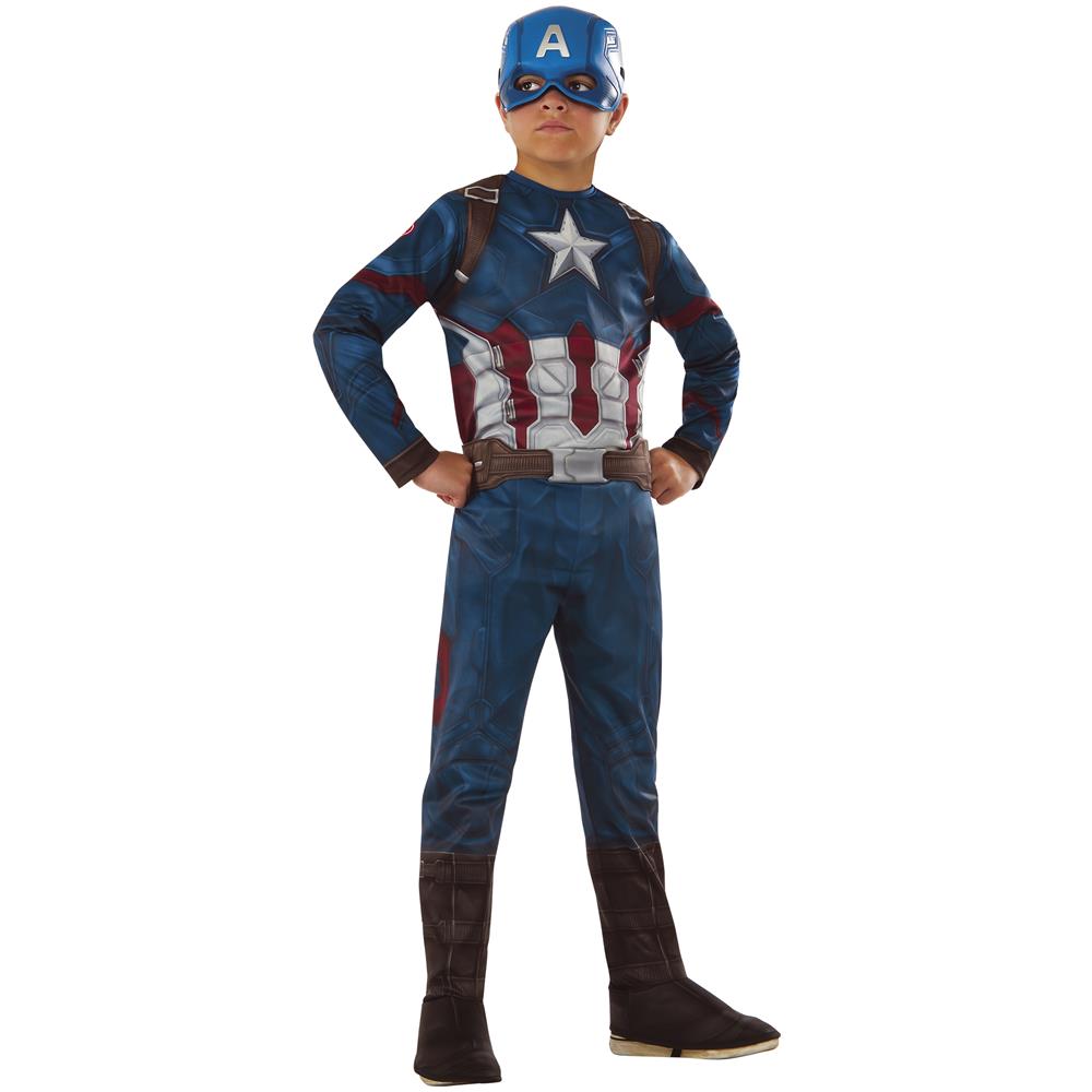 Travestimento Classico Captain America Civil War Bambino 8 A 10 Anni - Foto 1